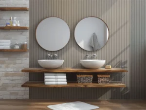 Decorwall Vari Wave Grey Slat Panel