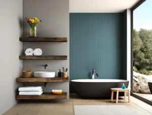 Decorwall Blue Vari Slat Panel