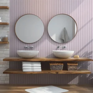 Decorwall Vari Wave Pink Slat Panel