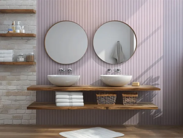 Decorwall Vari Wave Pink Slat Panel