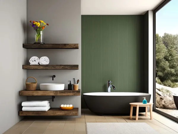 Sage-Green-Vari-Slat-Panel Decorwall Sage Green Slat Panel
