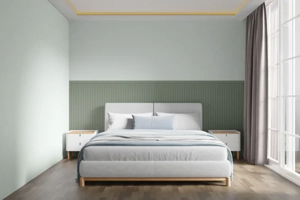 Sage-Green-Vari-Slat-Panel-Half-Wall-Bedroom-Situ Decorwall Sage Green Slat Panel